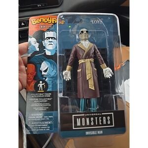 Invisible Man Bendyfigs Universal Monsters Noble Collection Toys Figure w. Stand